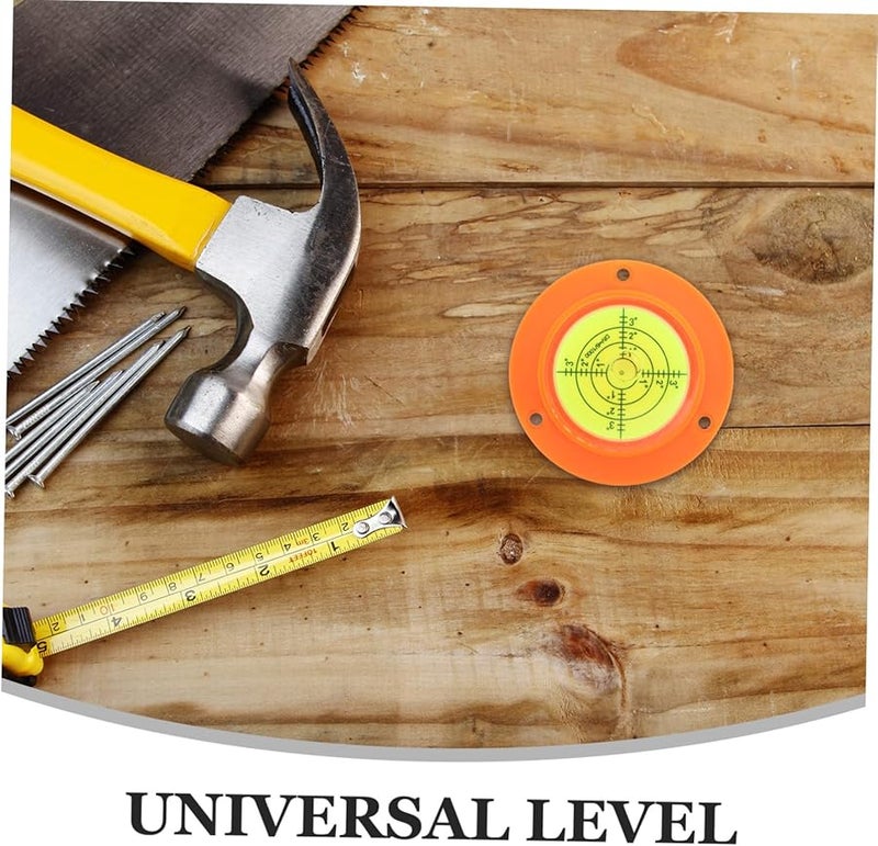 Orange Cylindrical Level Frame Bubble Level 6X6X1.5CM for Precise Construction - Image 5